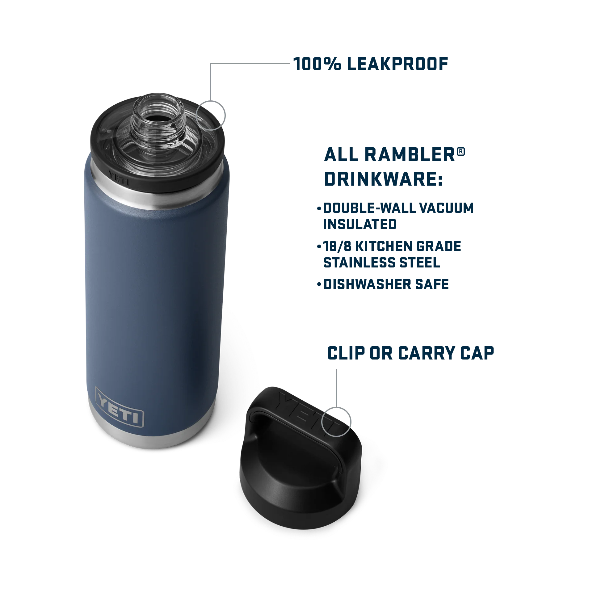 Rambler® 26 oz (769 ml) Bottle With Chug Cap - Image 23