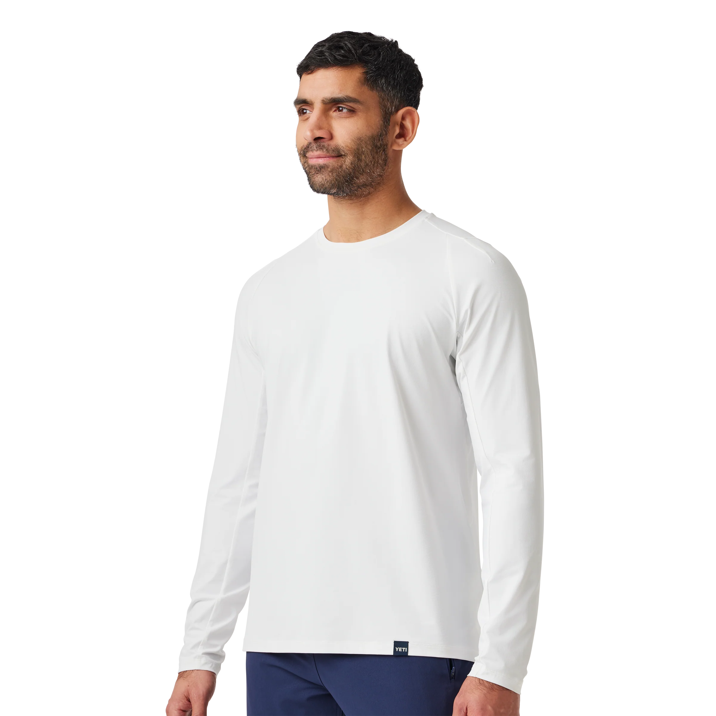Men's Crew Neck Ultra Lightweight Sunshirt White - Image 4