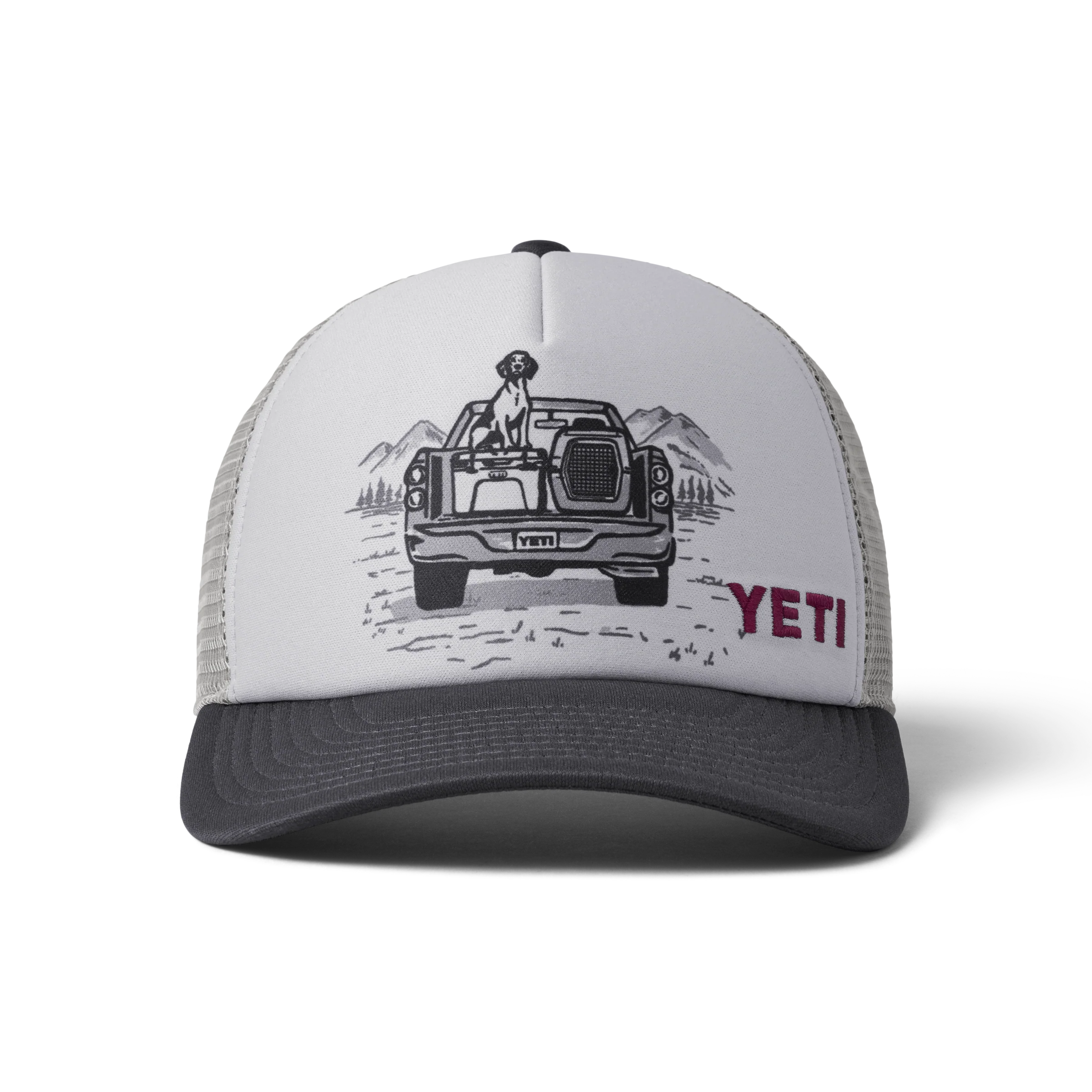 Kids Pup In A Truck Trucker Cap