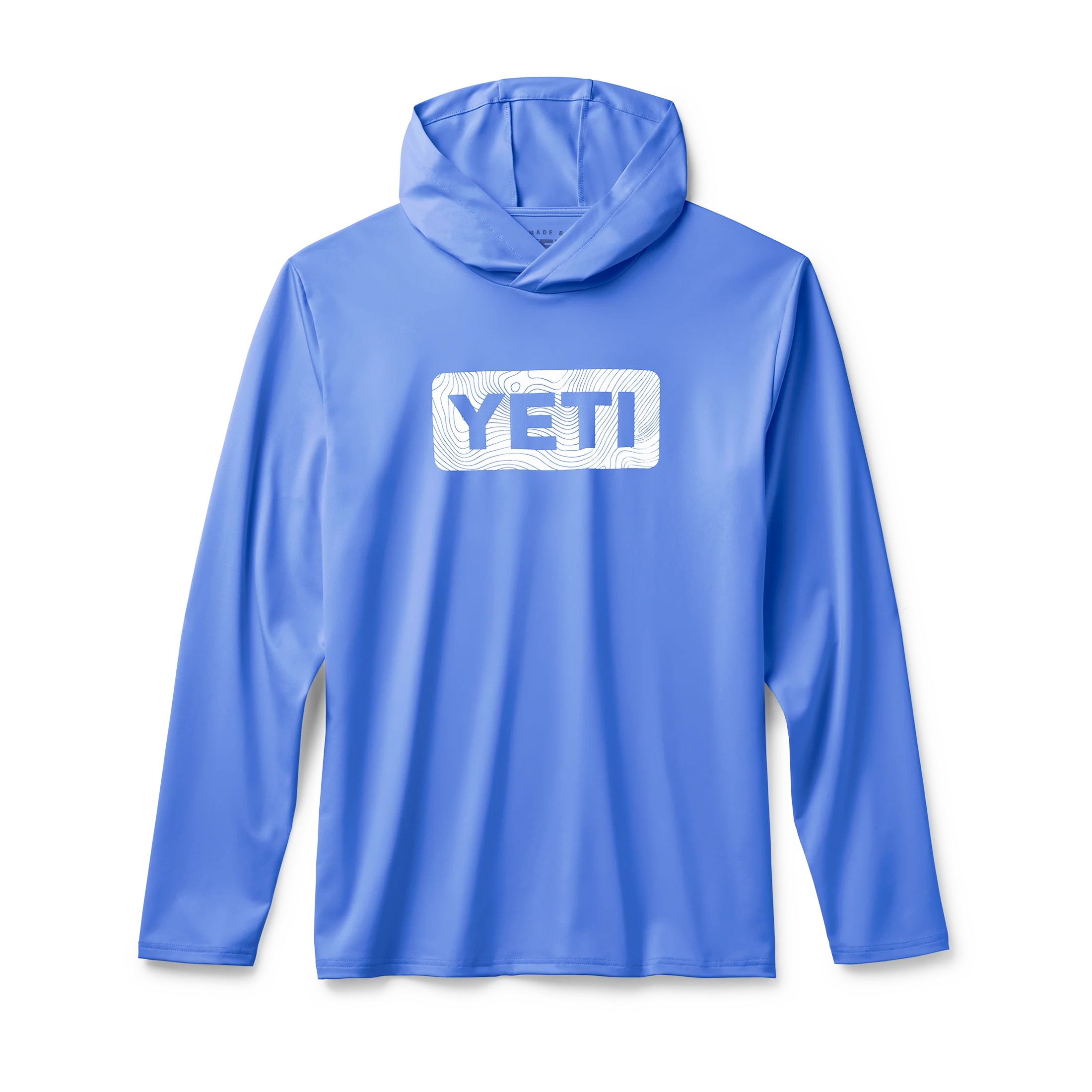 Badge Hooded Long Sleeve Sunshirt Offshore Blue