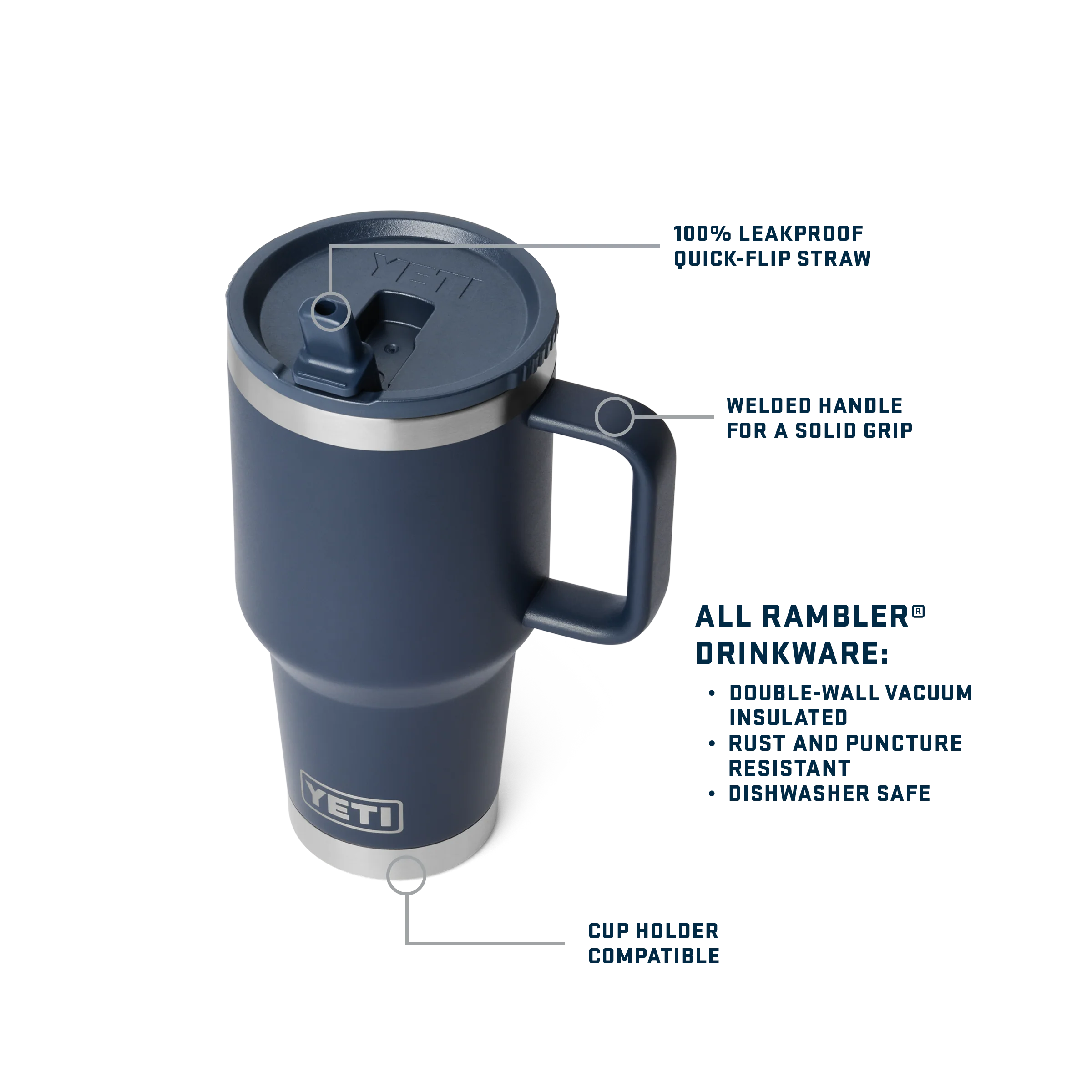 Rambler® 30 oz (887 mL) Travel Straw Mug - Image 41