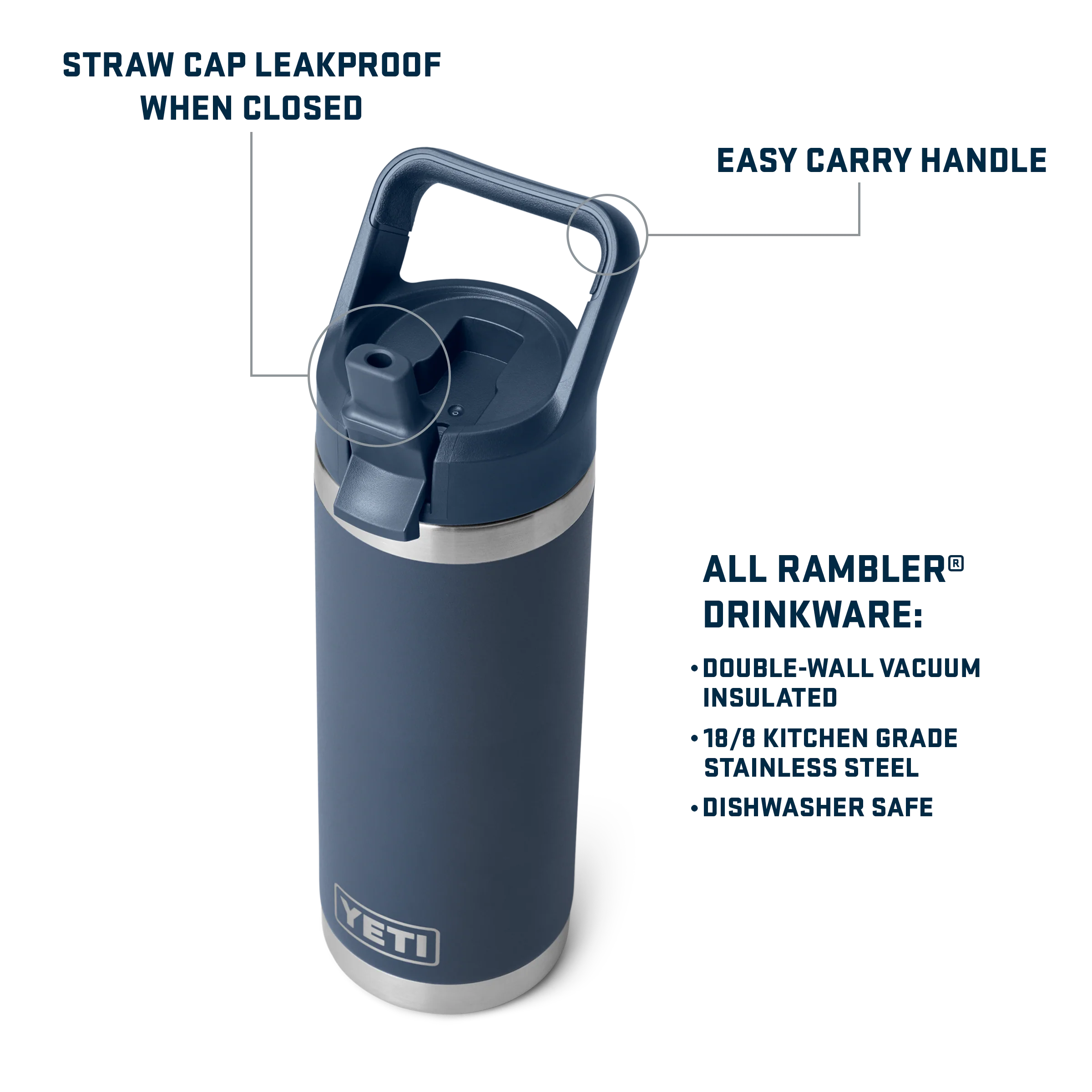 Rambler® 18 oz (532 ml) Straw Bottle - Image 179